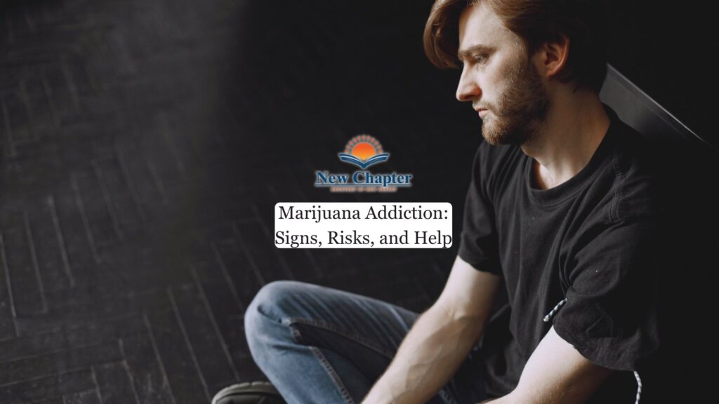 a man with marijuana addiction